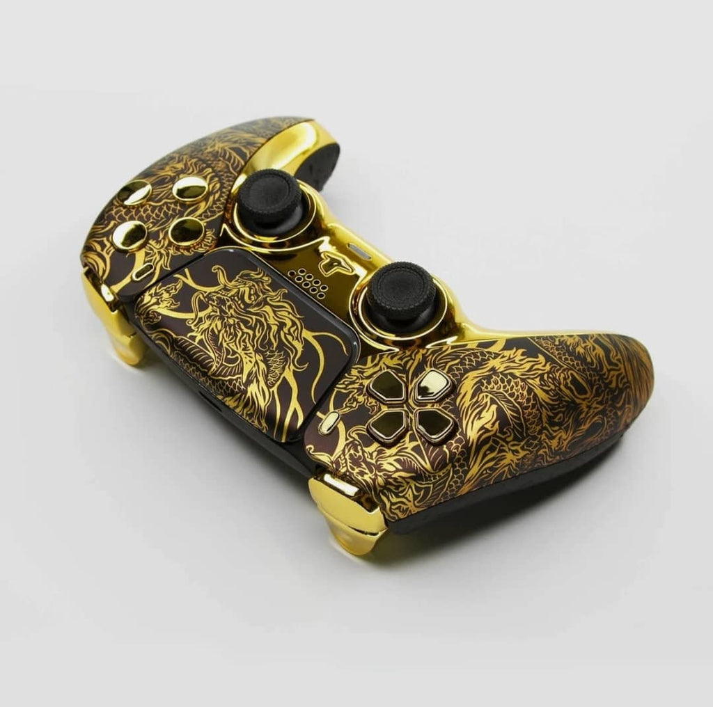 Manette PS5  Dragon d'Or | Interface de Commandement Tactique