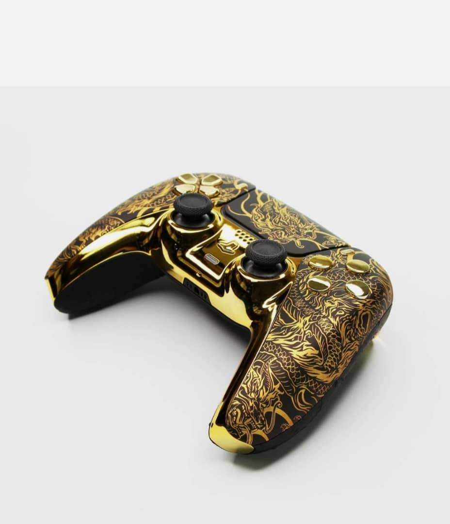 Manette PS5  Dragon d'Or | Interface de Commandement Tactique